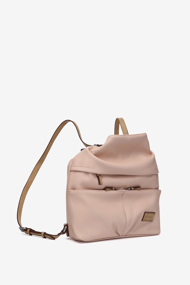 Abbacino Bolso - Mochila En Materiales Reciclados Rosa