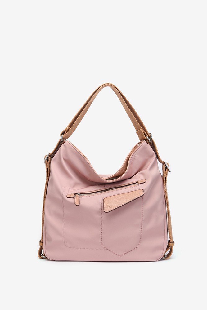 Abbacino Bolso - Mochila En Materiales Reciclados Rosa