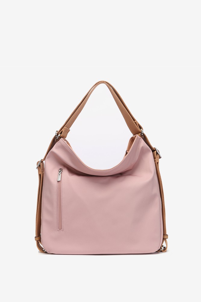 Abbacino Bolso - Mochila En Materiales Reciclados Rosa