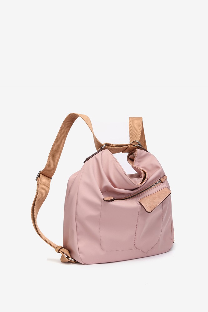 Abbacino Bolso - Mochila En Materiales Reciclados Rosa