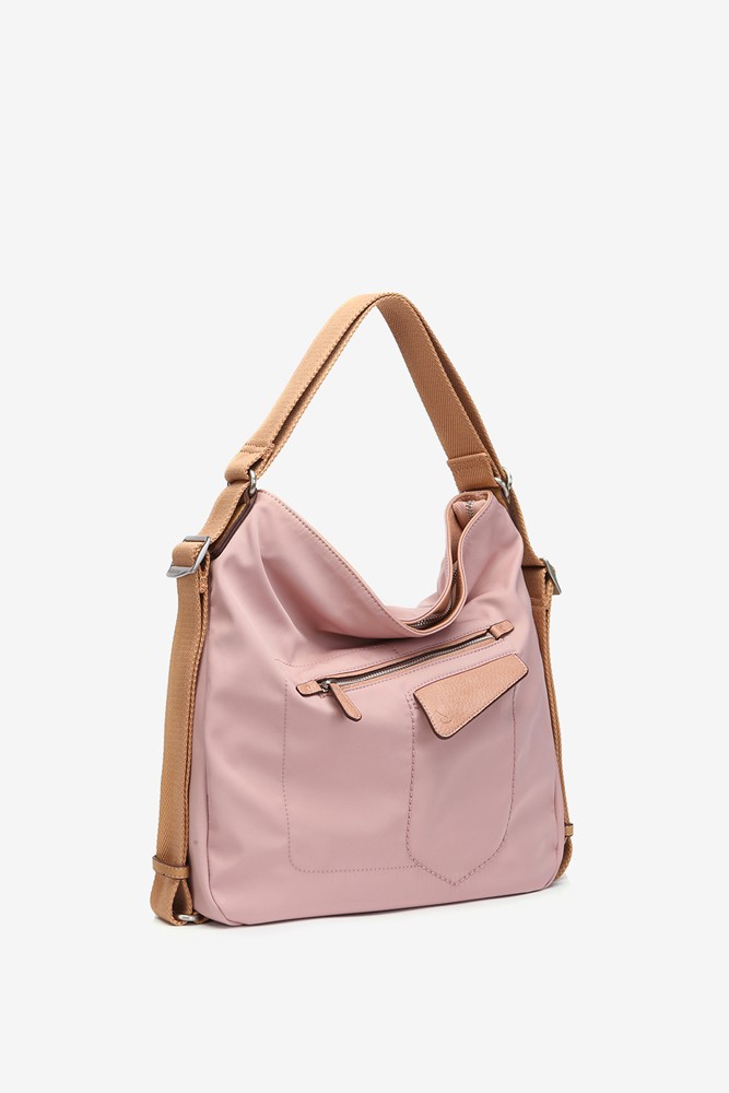 Abbacino Bolso - mochila en materiales reciclados rosa