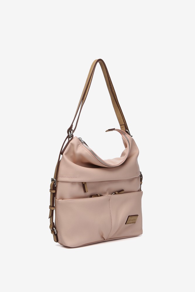 Abbacino Bolso - mochila en materiales reciclados rosa