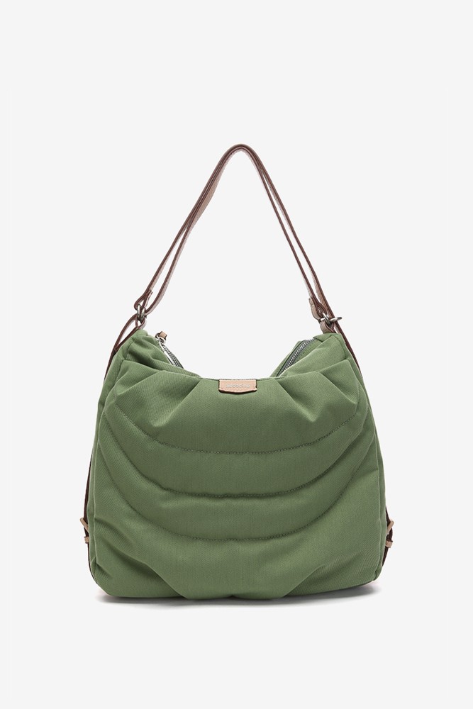 Abbacino Bolso - Mochila En Materiales Reciclados Y Acolchados Verde