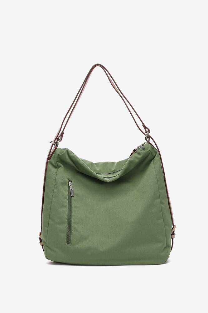 Abbacino Bolso - Mochila En Materiales Reciclados Y Acolchados Verde