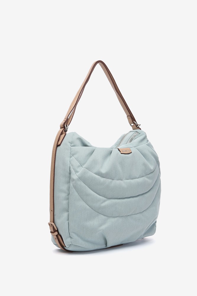 Abbacino Bolso - mochila en materiales reciclados y acolchados azul