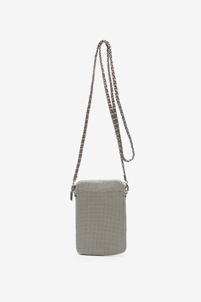 Abbacino Bolso Para El Móvil De Malla Metálica En Beige