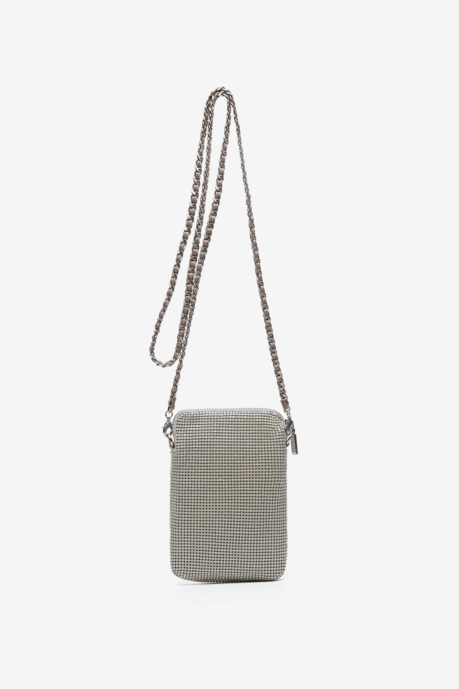 Abbacino Bolso Para El Móvil De Malla Metálica En Beige
