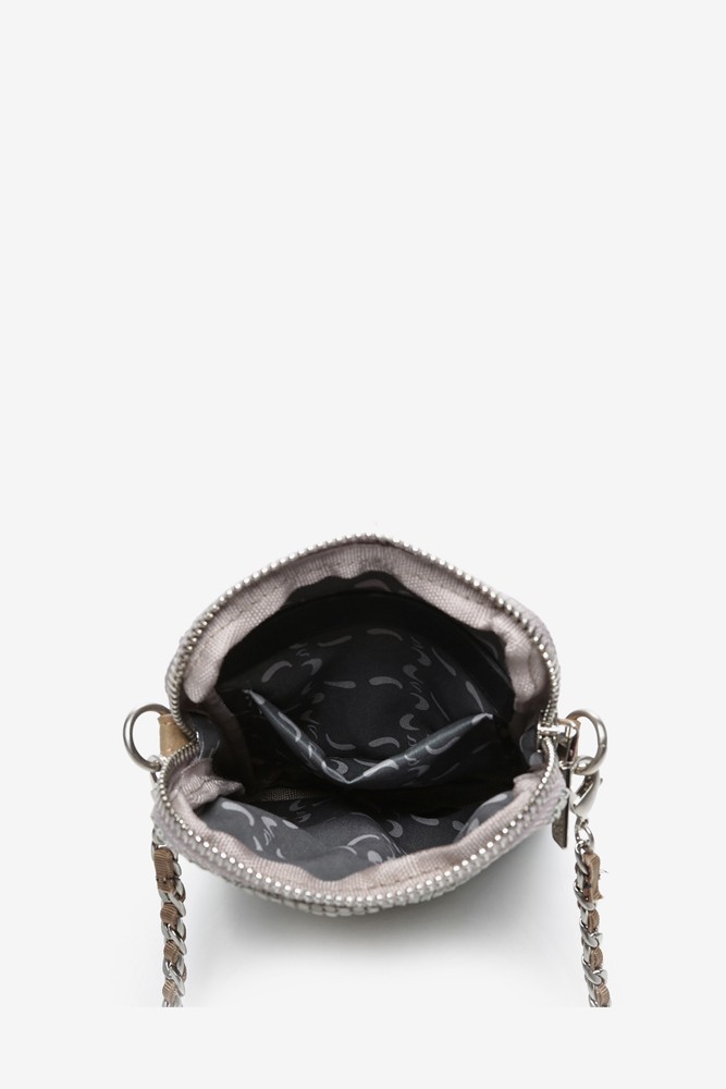 Abbacino Bolso Para El Móvil De Malla Metálica En Beige