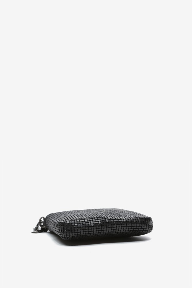 Abbacino Bolso Para El Móvil De Malla Metálica En Negro