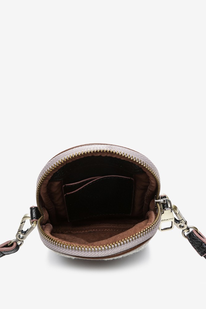 Abbacino Bolso Para El Móvil De Mujer En Fieltro Marrón