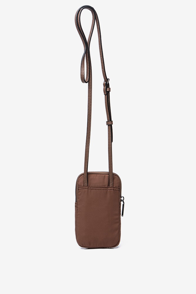 Abbacino Bolso Para El Móvil De Mujer En Nylon Acolchado Taupe