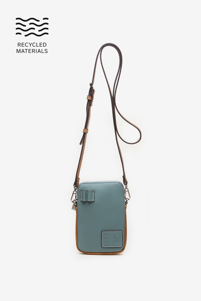 Abbacino Bolso Para El Móvil En Materiales Reciclados Azul