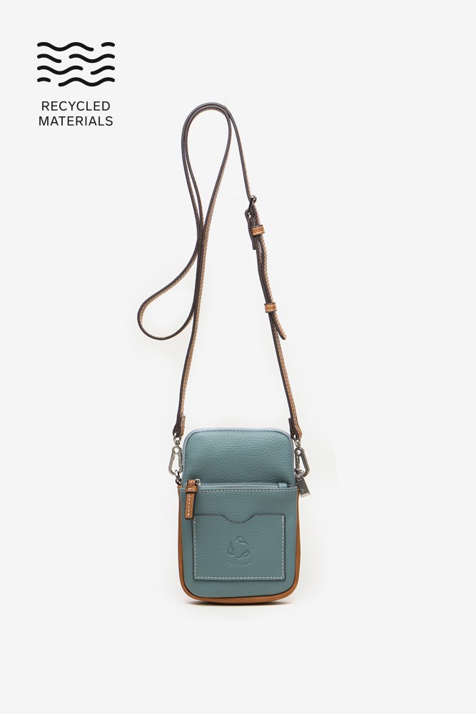 Abbacino Bolso Para El Móvil En Materiales Reciclados Azul