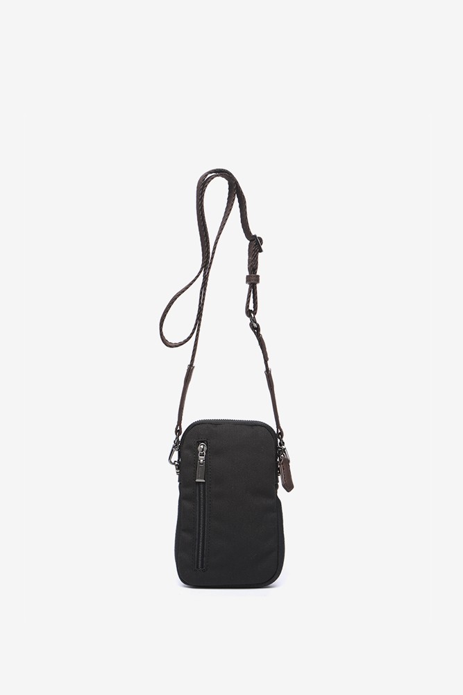 Abbacino Bolso Para El Móvil En Materiales Reciclados Negro