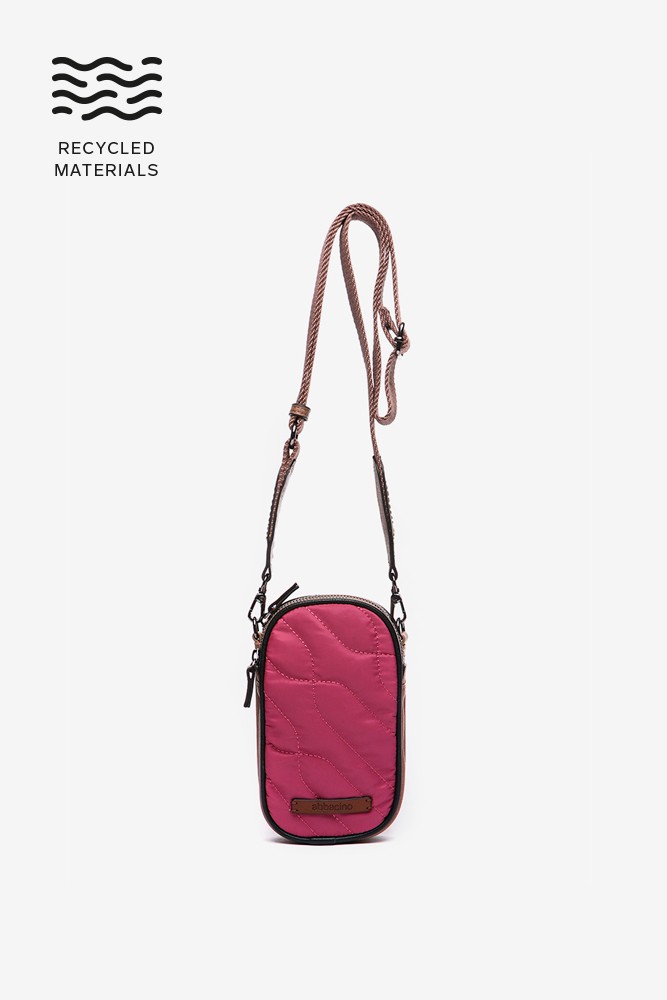 Abbacino Bolso Para El Móvil En Materiales Reciclados Y Acolchados Fucsia