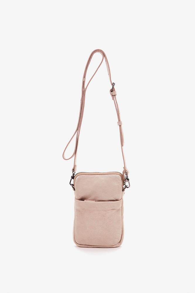Abbacino Bolso Para El Móvil En Piel Troquelada Beige