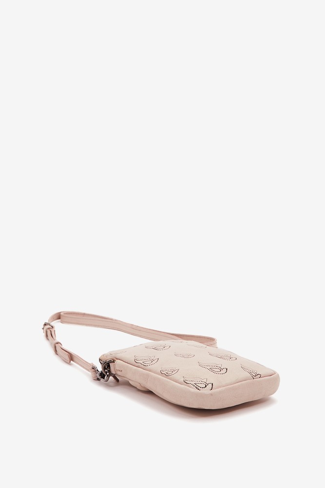 Abbacino Bolso Para El Móvil En Piel Troquelada Beige