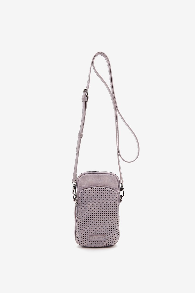 Abbacino Bolso Para El Móvil En Piel Troquelada Lavanda