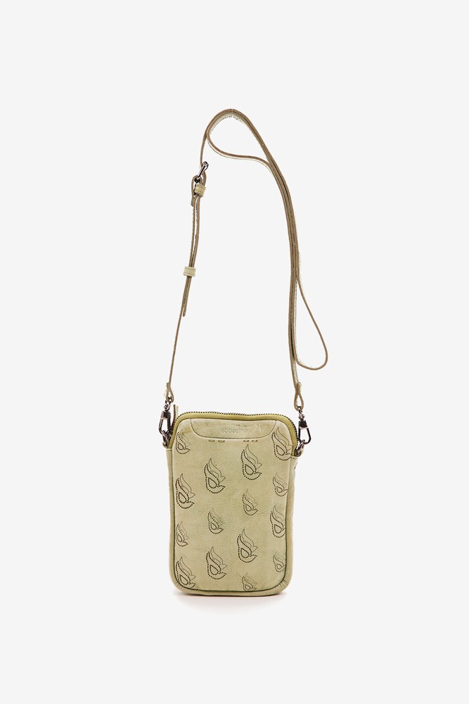 Abbacino Bolso Para El Móvil En Piel Troquelada Verde