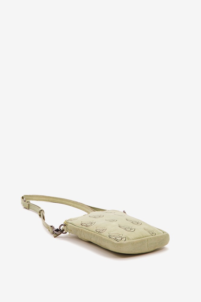 Abbacino Bolso Para El Móvil En Piel Troquelada Verde