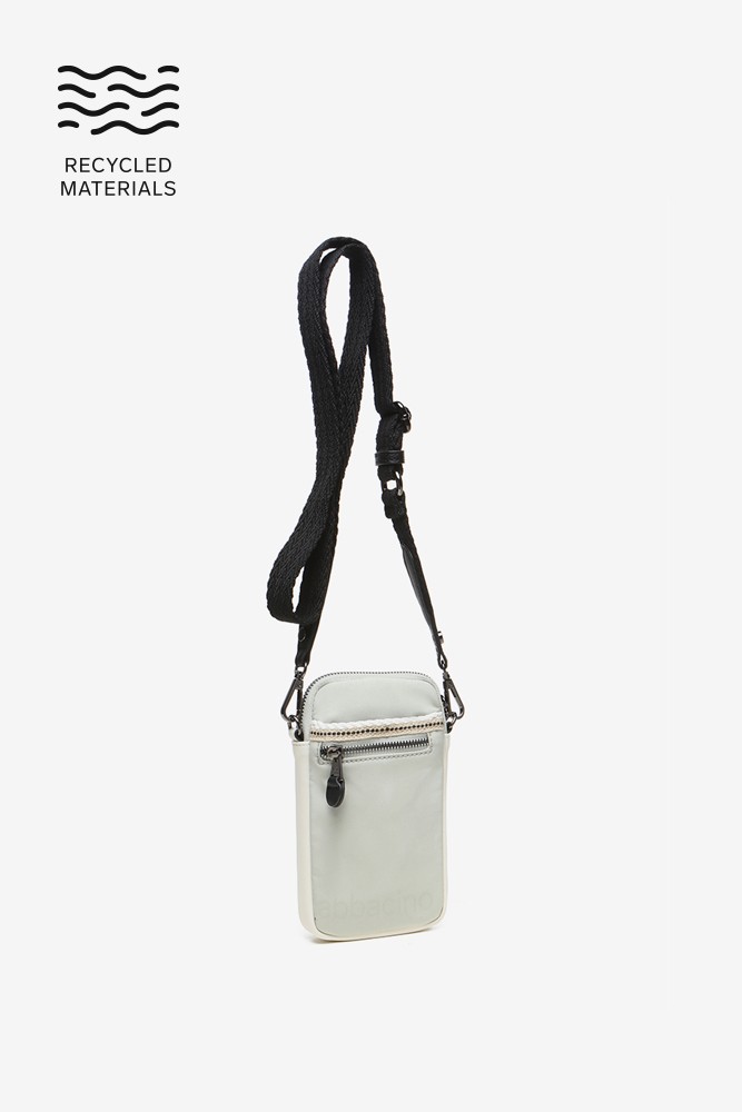 Abbacino Bolso para el móvil en tejidos reciclados verde