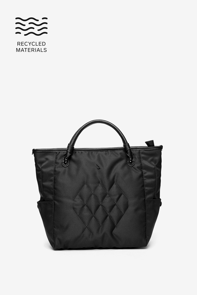 Abbacino Bolso Shopper De Mujer En Materiales Reciclados Negro