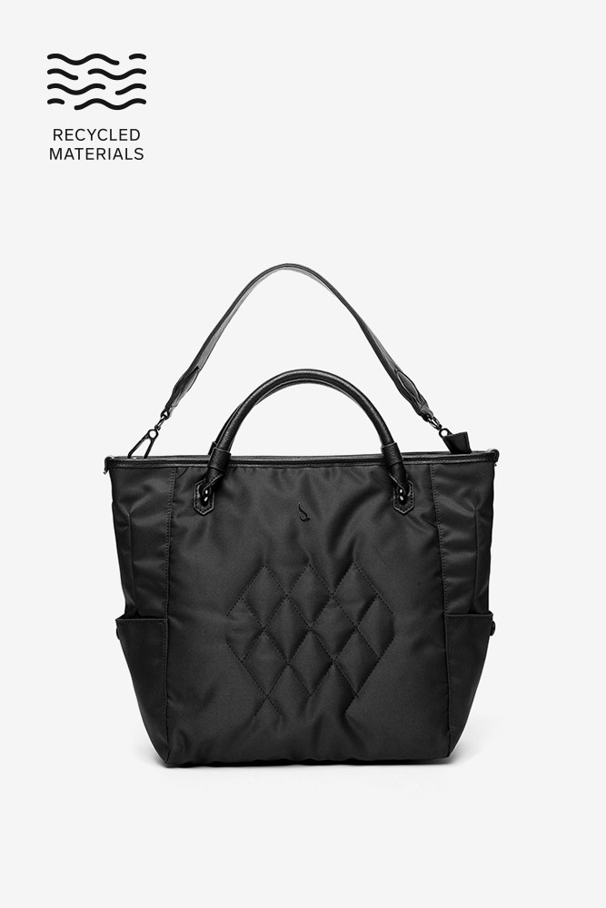 Abbacino Bolso Shopper De Mujer En Materiales Reciclados Negro