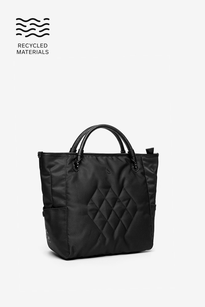 Abbacino Bolso shopper de mujer en materiales reciclados negro