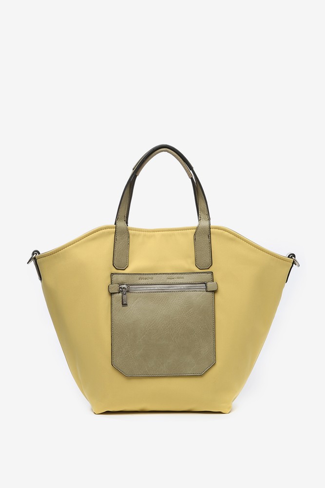 Abbacino Bolso Shopper De Mujer Reversible En Amarillo