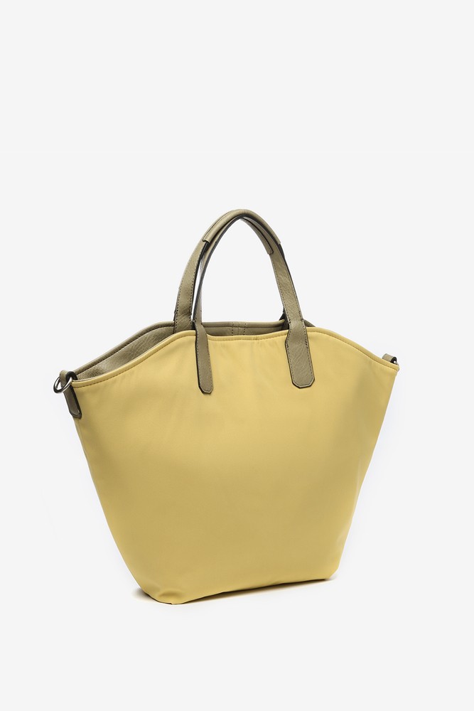 Abbacino Bolso Shopper De Mujer Reversible En Amarillo