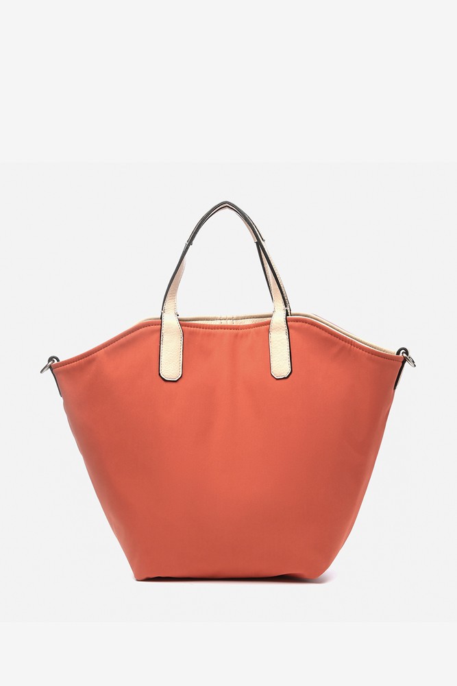 Abbacino Bolso Shopper De Mujer Reversible En Naranja