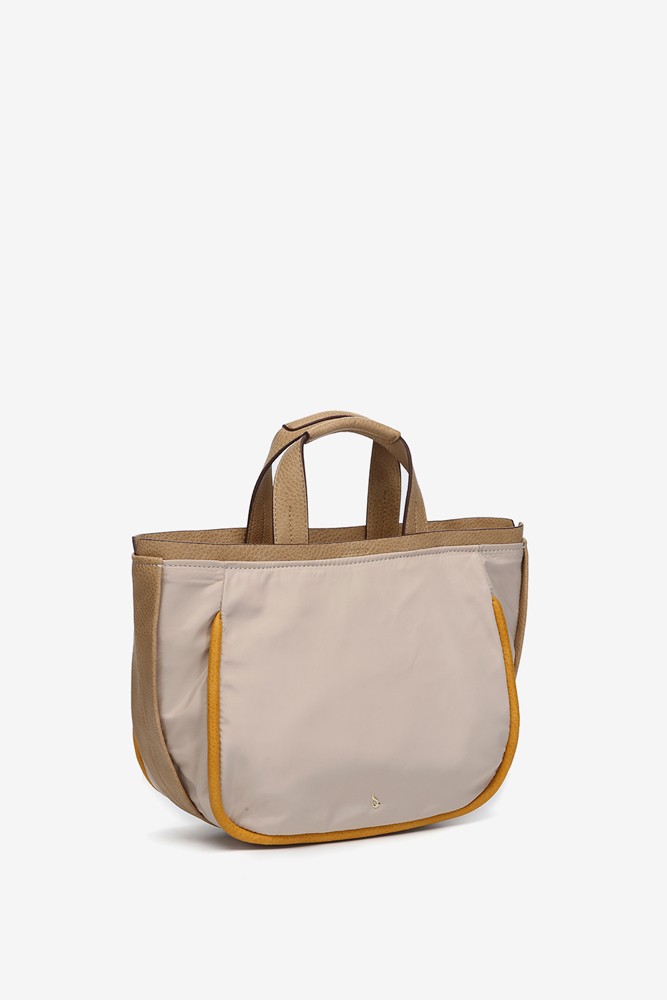Abbacino Bolso shopper en materiales reciclados beige