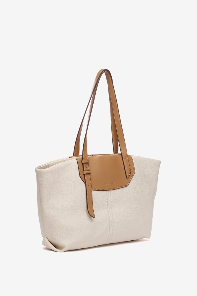 Abbacino Bolso shopper en materiales reciclados beige