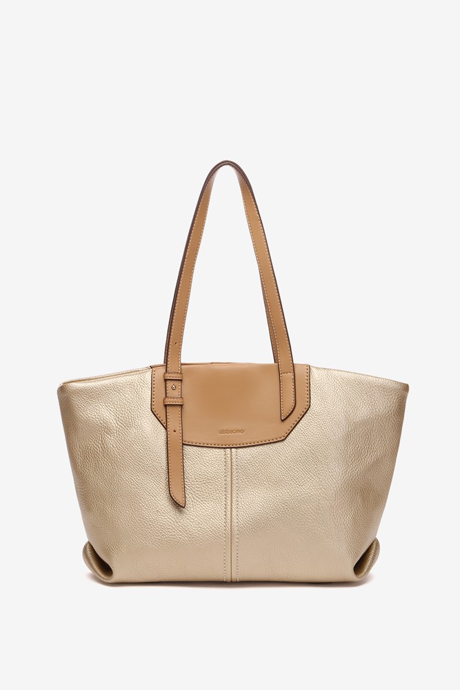 Abbacino Bolso Shopper En Materiales Reciclados Dorado