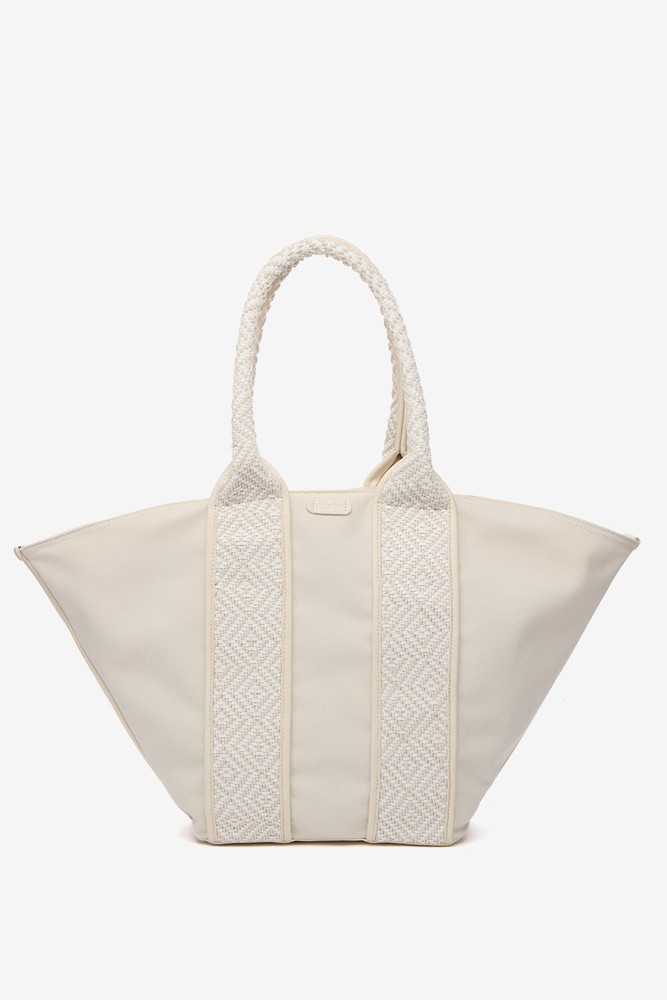 Abbacino Bolso Shopper En Materiales Reciclados En Beige
