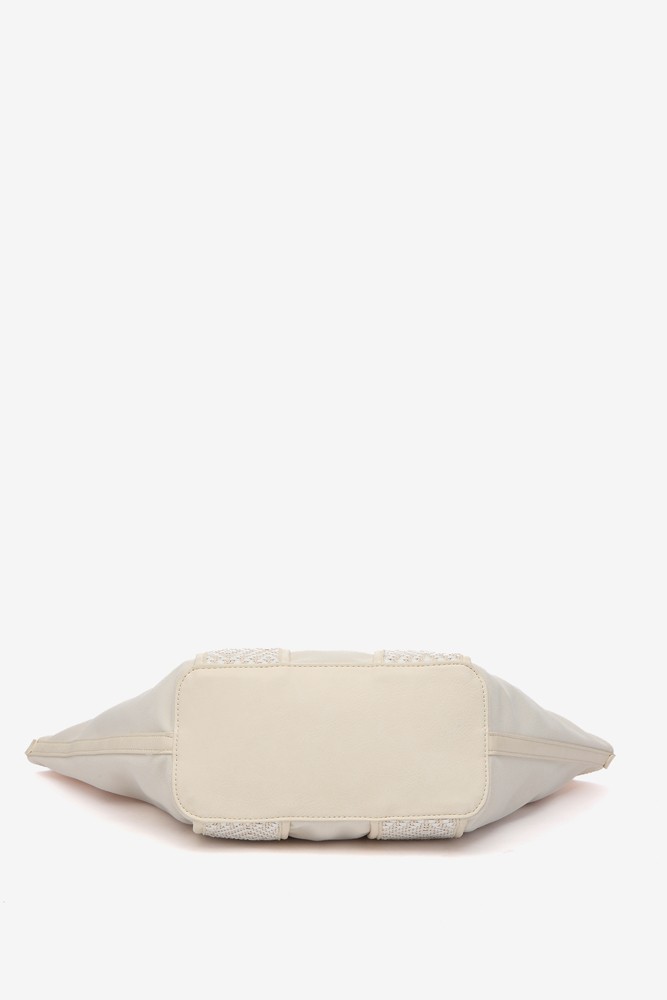 Abbacino Bolso Shopper En Materiales Reciclados En Beige