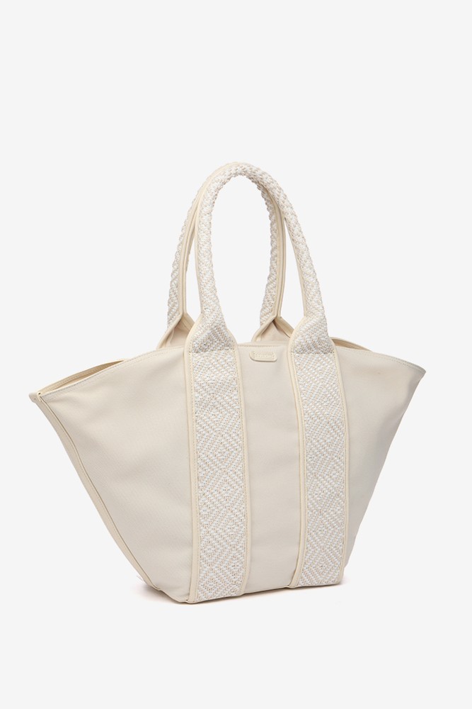 Abbacino Bolso shopper en materiales reciclados en beige