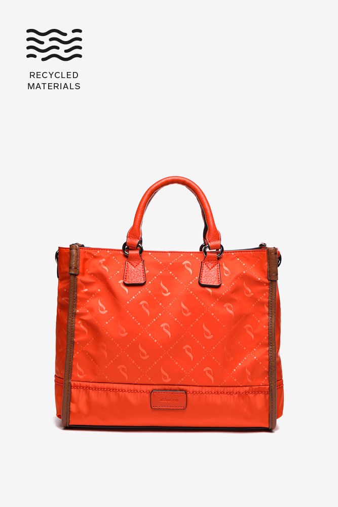 Abbacino Bolso Shopper En Materiales Reciclados Naranja
