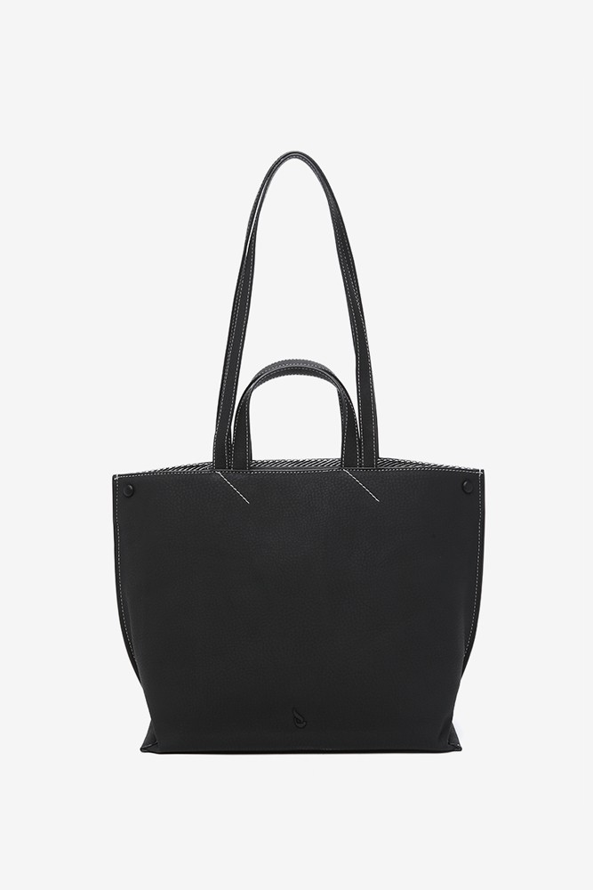 Abbacino Bolso Shopper En Materiales Reciclados Negro