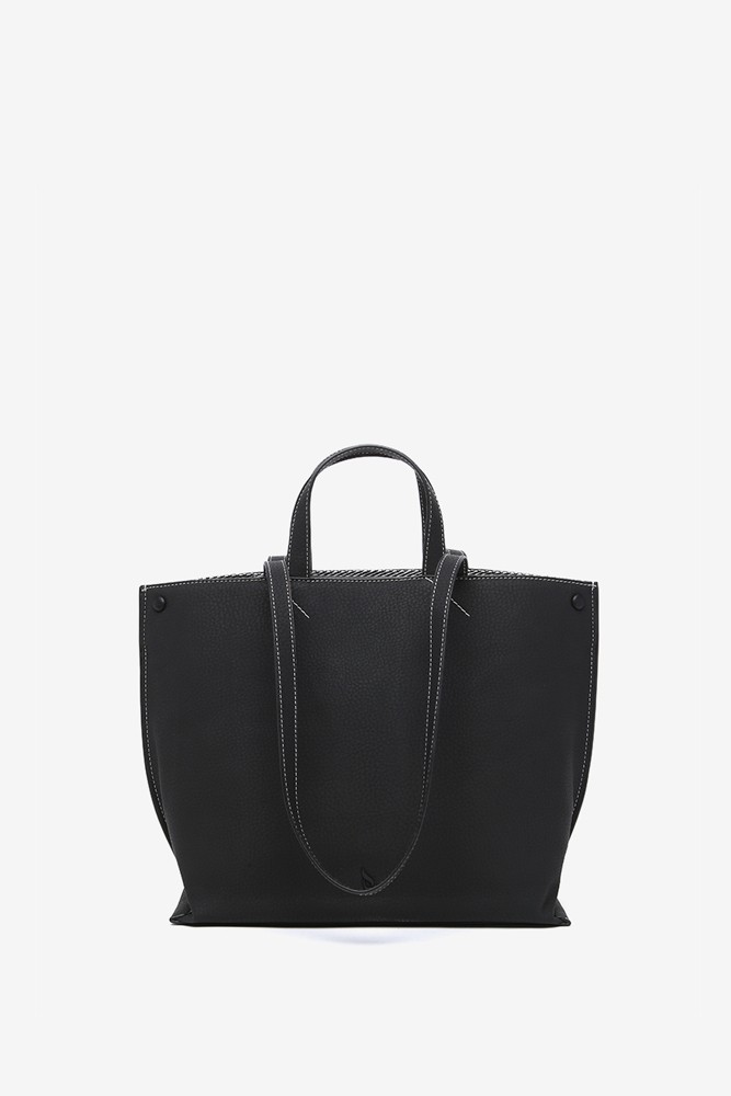 Abbacino Bolso Shopper En Materiales Reciclados Negro