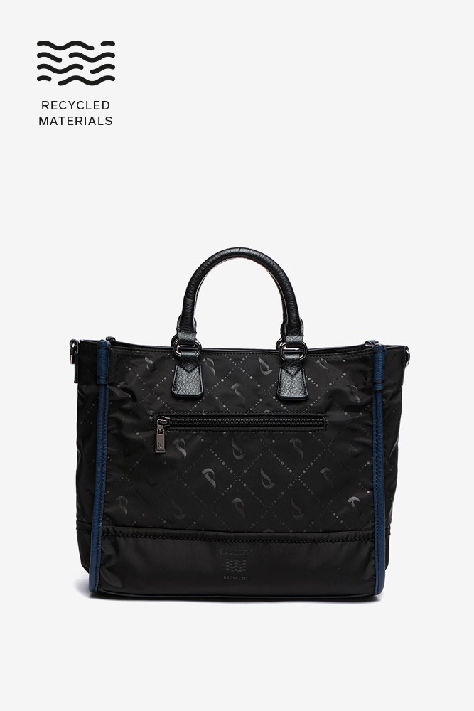 Abbacino Bolso Shopper En Materiales Reciclados Negro