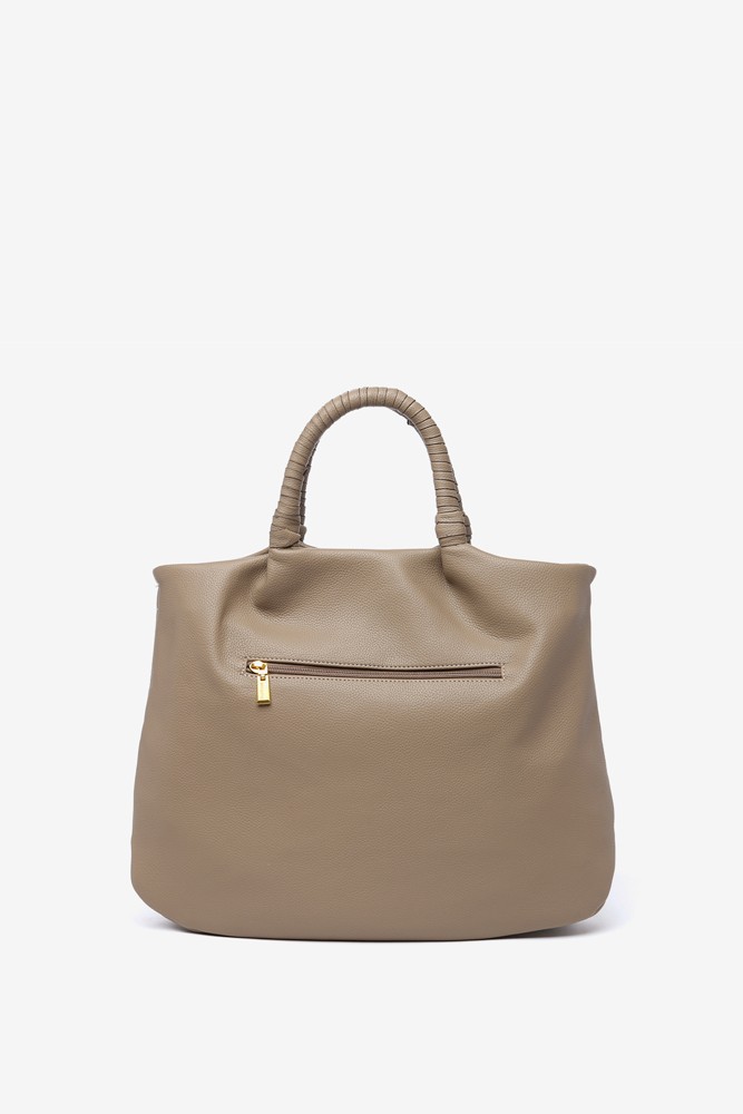 Abbacino Bolso Shopper En Materiales Reciclados Trenzados Taupe