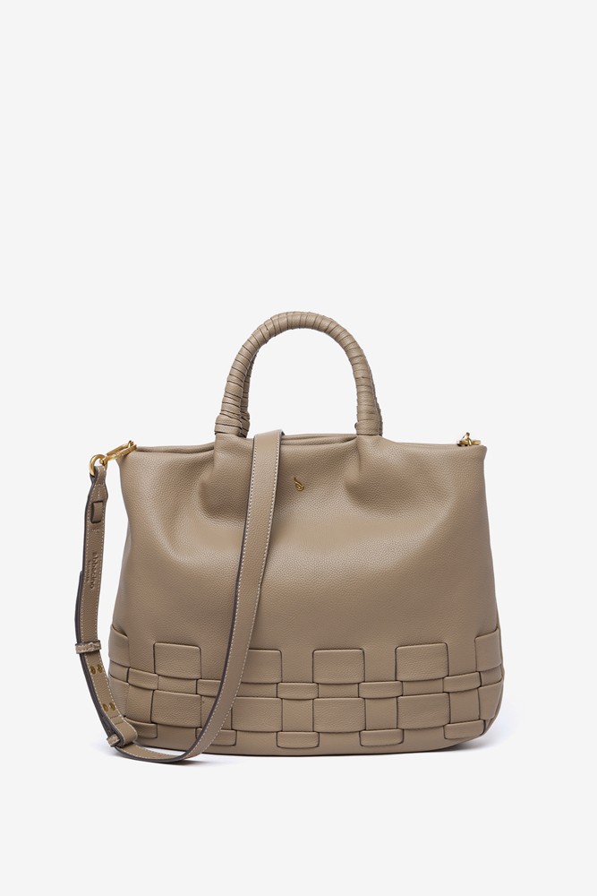 Abbacino Bolso Shopper En Materiales Reciclados Trenzados Taupe