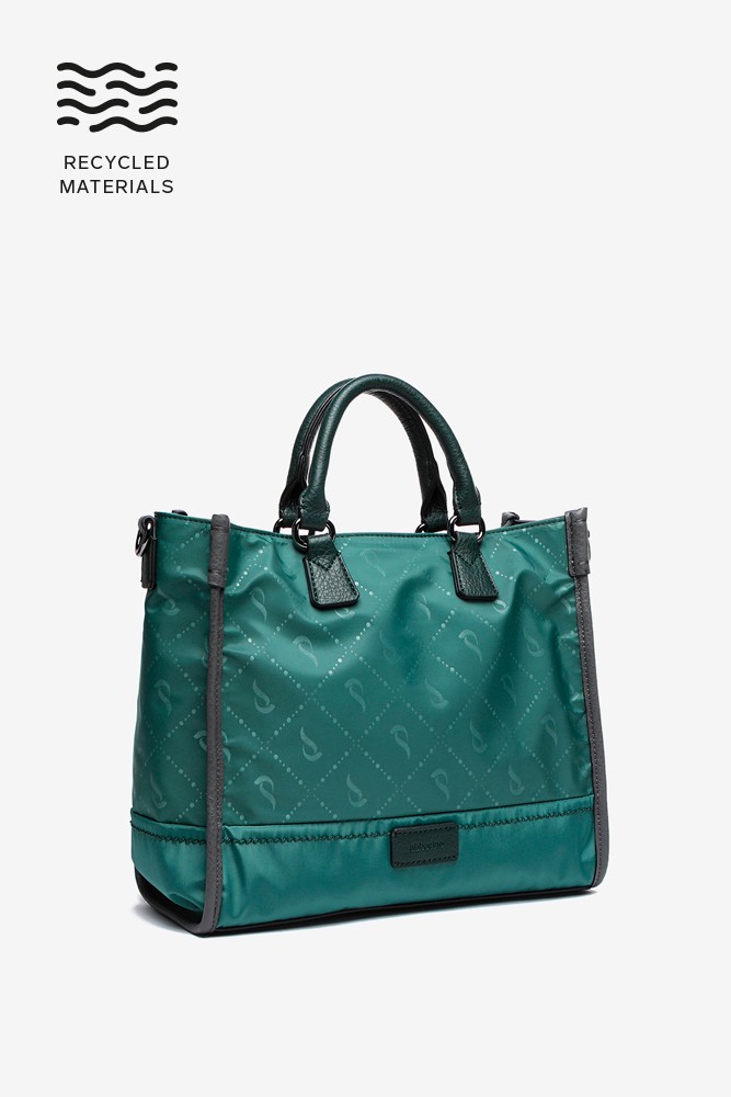 Abbacino Bolso Shopper En Materiales Reciclados Verde