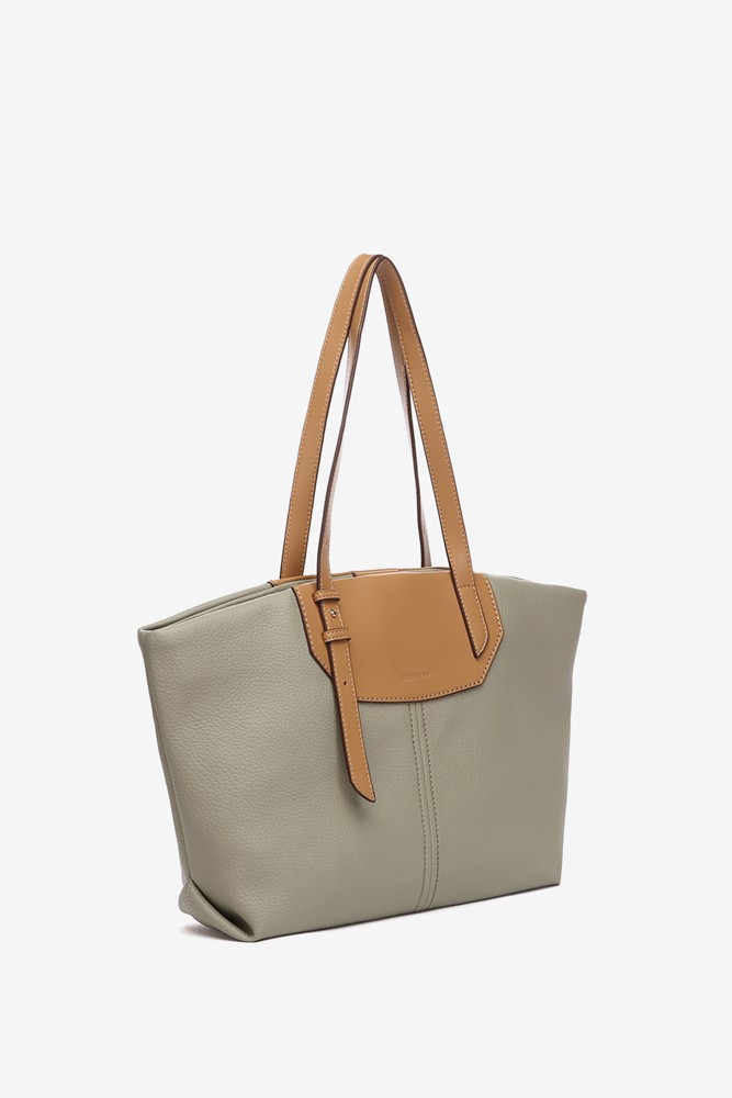 Abbacino Bolso shopper en materiales reciclados verde