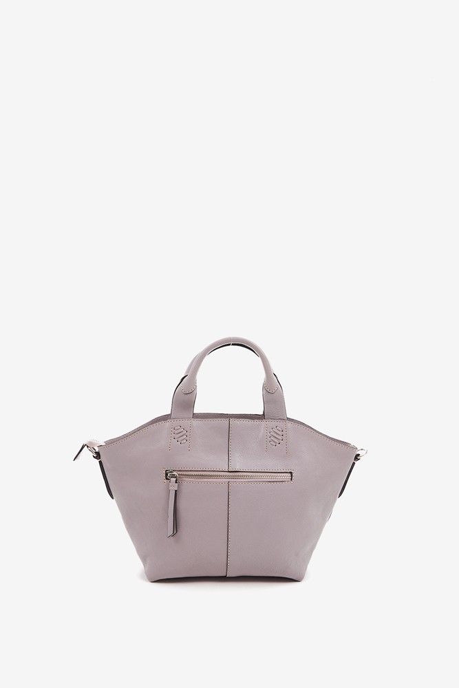 Abbacino Bolso Shopper Pequeño De Mujer En Piel Lavanda