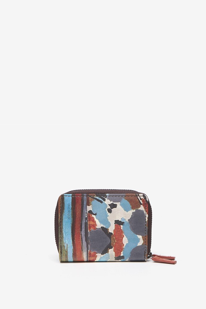 Abbacino Cartera Pequeña En Piel Con Estampado Multicolor
