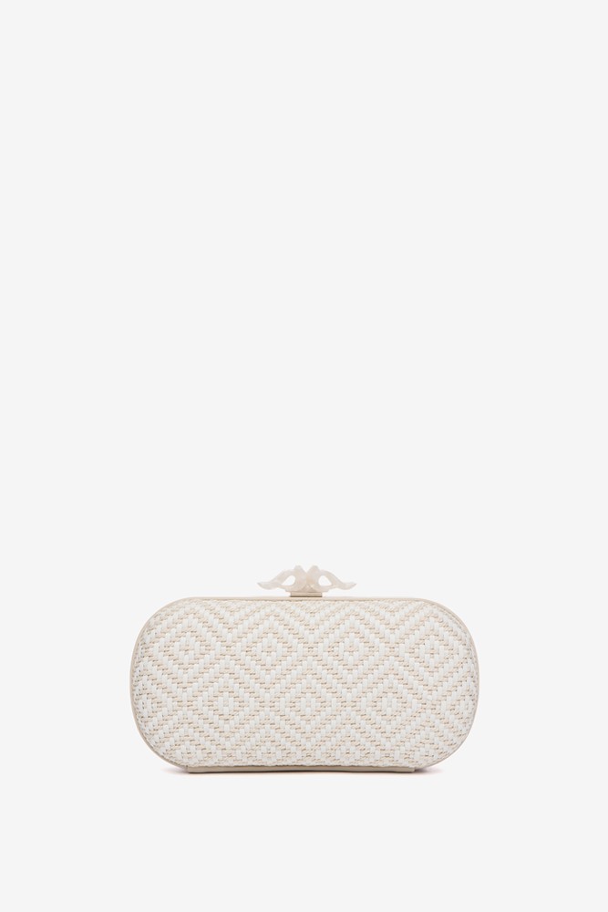 Abbacino Clutch De Fiesta Con Estampado Geométrico En Beige