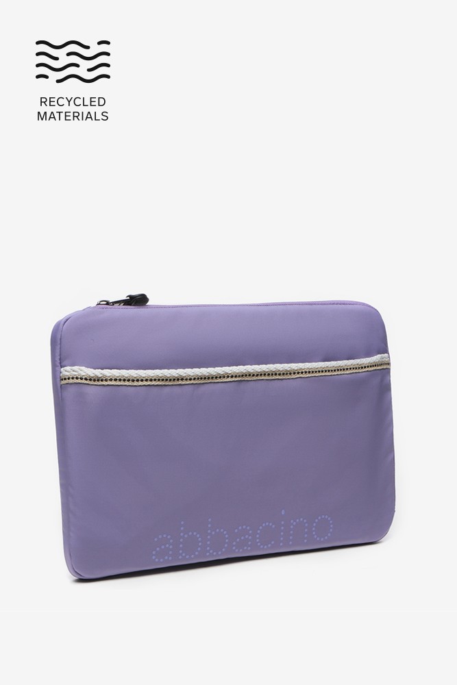 Abbacino Funda para el portátil en tejidos reciclados lavanda