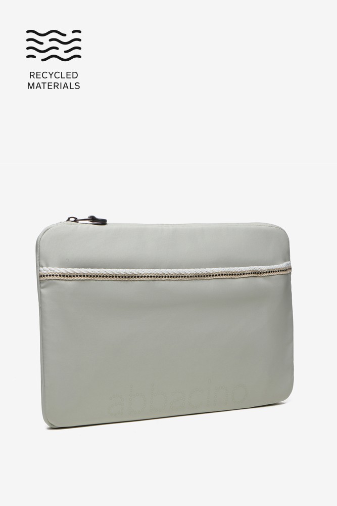 Abbacino Funda para el portátil en tejidos reciclados verde